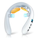 【新登場】 ネックケア 首 リラクゼーション器 EMS & TENSのW効果・加温・振動機能 首元ケア 首元リフレッシュ TYPE-C充電式 静音 軽量 小型 ...