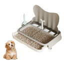 YAYAMIYA 犬用トイレ おしっこ飛沫防止 柱付き 犬用トイレトレー プル式 ワイド 大型犬 中型犬 犬トレーニングパッド ペットトイレ 屋内犬用品 ペットの足を乾いた状態に保ちます 床を保護し(4)