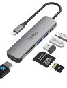2024高機能版 USB C ハブ 6-in-1 Lvdou アダプタ|100W PD充電対応・4K HDMI・MicroSD/SDカードリーダー搭載|MacB...