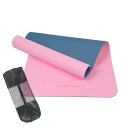 yogiRock (ヨギロック) ヨガマット 145 × 61cm 小さめ TPE 6mm 滑り止め 袋付 セット トレーニングマット ピラティスマット 【SG...