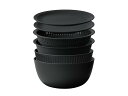 ライクイット (like-it) ざる ボウル 電子レンジ対応 Colander&Bowl 米とぎにも使える ザルとボール ブラック 6点セット 日本製 水切り 湯切り可能 耐熱ボウル