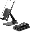 スマホスタンド 折り畳み 【極軽量・安定】 伸縮 卓上 スマホ スタンド 携帯 スタンド 高度角度調整可能 滑り止め コンパクト アルミ合金素材 アイフォン スマフォ アンドロイド iPhone 16 15 1