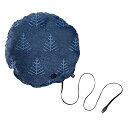 広電(KODEN) USB ホットクッション 一人用 アウトドア 速暖 40×40cm ネイビー CUC401G-NR(3)