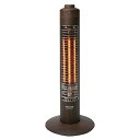 TEKNOS カーボンヒータースリム (コードフック付) 300W 木目調 ダークブラウン CH-313M-DB