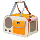 SunStarsPets ペットキャリー 猫用・小犬 折りたたみ式お出かけ ドライブ 旅行 通院 防災 避難用 飛び出し防止 通気性 洗えるマット軽量 ベルト脱...