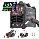 GZ GUOZHI 半自動溶接機 100v アーク溶接 ノンガスワイヤー溶接 1台2役 インバーター直流 溶接機 定格使用率60% 小型 軽量 家庭用 電気溶接...