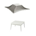 こたつ セット 正方形 ベース グレー コペルタ ホワイト こたつ2点セット 台: 約70×70cm こたつテーブルセット おしゃれ #9819718#9815...
