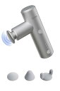 breo 全身ケア 筋膜リリース 3種類アタッチメント付属 4段階のモード 静音 超軽量 195g ミニ Type-C充電式 1100mAhバッテリー内蔵 携帯...
