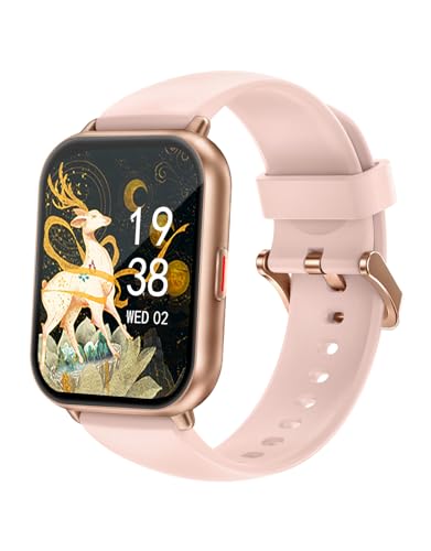 RUIMEN スマートウォッチ iPhone アンドロイド対応 通話機能付き Smart Watch 歩数計 腕時計 着信&メッセージ通知 懐中電灯 天気予報 音楽制御 100+種類運動モード 文字盤 IP68防水 長持ちバッテリ RUIMEN スマートウォッチ iPhone アンドロイド対応 通話機能付き Smart Watch 歩数計 腕時計 着信&メッセージ通知 懐中電灯 天気予報 音楽制御 100+種類運動モード 文字盤 IP68防水 長持ちバッテリ