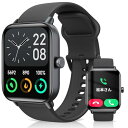 【2025年革新版】スマートウォッチBluetooth5.3 通話機能 iPhone/Android対応 SMS/LINEメッセージ着信通知 Alexa対応 1...