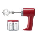 recolte レコルト コードレス ホイップ&チョッパー 電動 泡立て器 ハンドミキサー ミルクフォーマー メレンゲ 生クリーム ドレッシング みじん切り レ...