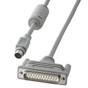 SANWA SUPPLY KRS-405M1K RS-232Cケーブル(ミニDIN8オ-DB25オ1.5