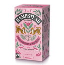 HAMPSTEAD TEA ハムステッドティー オーガニック ローズヒップ & ハイビスカス ティーバッグ 20袋 [ 有機JAS 認証 カフェインフリー ハー...