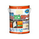 カンペハピオ ペンキ 塗料 水性 つやあり 外壁用 厚膜仕上げ 防水効果 高耐久 防カビ剤入り 凹凸模様 水性シリコン凹凸外かべ用 アイボリー 4K 日本製 00437650073040