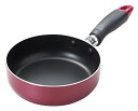 パール金属 ミニ フライパン 14cm レッド ガス火専用 フッ素加工 クレア H-9583