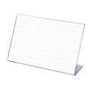ササガワ(Sasagawa) タカ印 ポップ スタンド カード立 L型 34-3120 透明 40×65mm表示 10個
