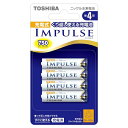 TOSHIBA ニッケル水素電池 充電式IMPULSE 単4形充電池(min.750mAh) 4本 TNH-4A 4P