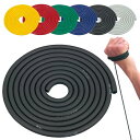 セラバンド セラチューブ トレーニングバンド トレーニングチューブ 黒 ブラック 長さ 3m 太さ 9.1mm 強度レベル+3 TTB-15 強度 マニュアル ゴム 野球 インナーマッスル トレーニング 筋トレ エ