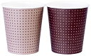 ペーパーカップ ポイントパターン カップ 205ml(7oz) 100個入り(3色込み) 業務用 C20100PPT