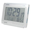 CASIO(カシオ) 目覚まし時計 電波時計 シルバー デジタル 常時点灯 生活環境 温度 湿度 カレンダー DQL-130NJ-8JF