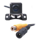 防水カラーCCDレンズ採用 バックカメラ 超小型 防水IP67 CCD フロントカメラ 角型 リヤカメラ 水平視野角度120度 対角170度 正像・鏡像切替機能...