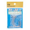 インターフック 大物系鈎 G.T キャスティング リング付 シルバー サイズ30 2本入