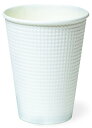 断熱 エンボス 紙コップ 白ムジ 340ml 50個入 SMP-340E-2 AMZ340EMJ