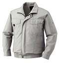 サンエス(SUN-S) 空調風神服 長袖ワークブルゾン KU91400 シルバー 5L 【服のみ】