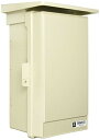 未来工業 プラスチック製防雨ボックス ウオルボックス Aタイプ 屋根付 タテ型 377×235×180mm ベージュ 1個