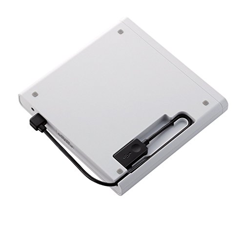 ロジテック DVDドライブ 外付け USB2.0 編集 再生 書き込み対応 サイバーリンク社製ソフト付 ホワイト LDR-PMJ8U2VWH