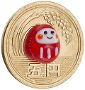 かわいい 手作り ガラス細工 合格 だるま お守り CYK1230