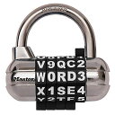 Master Lock 【正規輸入品】 ワード可変式南京錠 ブラック 1534JADBLK