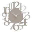 【 世界10カ国以上に愛される、イタリア職人手作りの掛け時計 】CALLEADESIGN 壁掛け時計 Russell (カフェラテ) サイズ44x45cm MA...