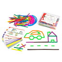 GeoStix 2D組み立ておもちゃ| 知育玩具 | 3歳以上向け | 200本セット