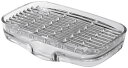 ライクイット(like-it) ソープディッシュ 水切りトレー シンクキャディ約幅14.3x奥8.8x高3.3cm クリア 日本製 石鹸置き