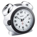 CASIO(カシオ) 目覚まし時計 爆音目覚まし時計 ベル シルバー アナログ スリープバスター スヌーズ ライト TQ-645S-8JF