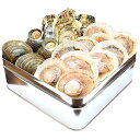 貝の海宝焼 牡蠣 さざえ ホンビノス貝 ほたて片貝 冷凍 冷凍貝セット(牡蠣ナイフ、片手用軍手付)カンカン焼き ミニ缶入 海鮮バーベキューセット プレゼント ギフト (牡蠣4個 さざえ2