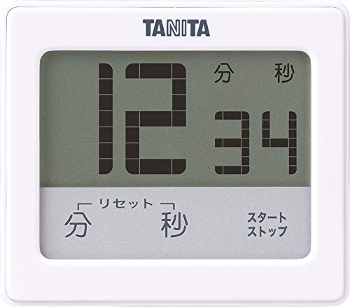楽天HappyLifeAcademiaタニタ（Tanita） キッチン 勉強 学習 タイマー 防水 マグネット付き タッチパネル ホワイト TD-414 WH