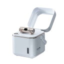 ツインバード フェイススチーマー コンパクト イオンスチーム 美顔器 ミラー付 毛穴ケア 水道水対応 パールホワイト 白 SH-2787PW