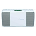TOSHIBA(東芝) CDラジオ TY-C251(W) コンパクト スリム ボディー 縦型 ワイドFM 対応 外形寸法 280×149×63mm 質量 約1.2kg