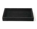 アクセサリートレイ ジュエリートレイ スエード 20 x 15 x 3cm メガネトレイ ジュ 業務用,ブラック 3〜5労働日以内配達
