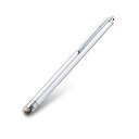 エレコム タッチぺン スタイラスペン 【なめらかな導電繊維タイプ】 iPhone/iPad/Android シルバー P-TPS03SV