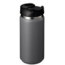 ゴーウェル Zalatto タンブラー フタつき 真空断熱 ステンレス サーモ 保冷 保温 二重構造 350ml グレー (メンズ ライク おしゃれ マット シ...