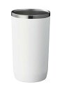 ゴーウェル Zalatto タンブラー 真空断熱 ステンレス サーモ 保冷 保温 二重構造 大 450ml ホワイト (メンズ ライク おしゃれ マット シリー...