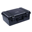 Lykus HC-4420 防水ハードケース 格子状カットスポンジが内蔵 内寸:44x29x17cm 一眼レフカメラ、レンズ、ドローン、ピストルなどに適用