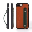 HANATORA 8Plus ケース 本革 耐衝撃 背面ベルト ストラップリング スマホケース スマホ スタンド機能 ネックストラップ 付き イタリアンレザー ...