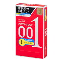 オカモト ゼロワン 0.01ミリ Lサイズたっぷりゼリー 3コ入 ポリウレタン (PU)