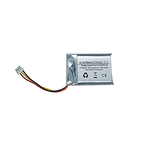 3.7V/500mAh 電池 910-004362, M-RO052, MX Anywhere 2, MX Master,533-000088 533-000120 533-000121 AHB303450 L/N: 1412