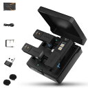 ワイヤレスマイクシステム Comica VDLive10 USB スマホ外付けマイク 一眼レフカメラステレオマイク 3.5mm/USB端子 収納充電ケース付き ...