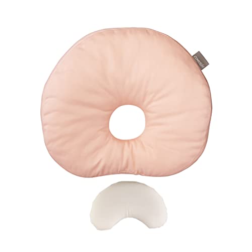 ESMERALDA（エスメラルダ）インサート式ドーナツ枕 ベビー枕 コットン 日本製 (シェルピンク)